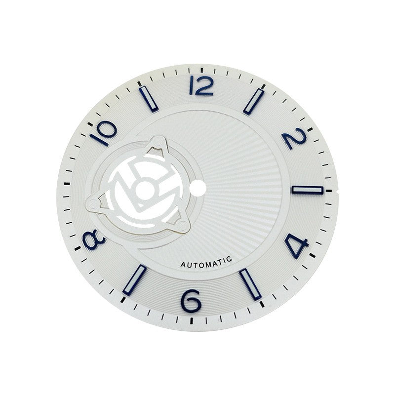36.5mm Green Luminous Watch Dial Face Plate Replacement For NH38 Movement