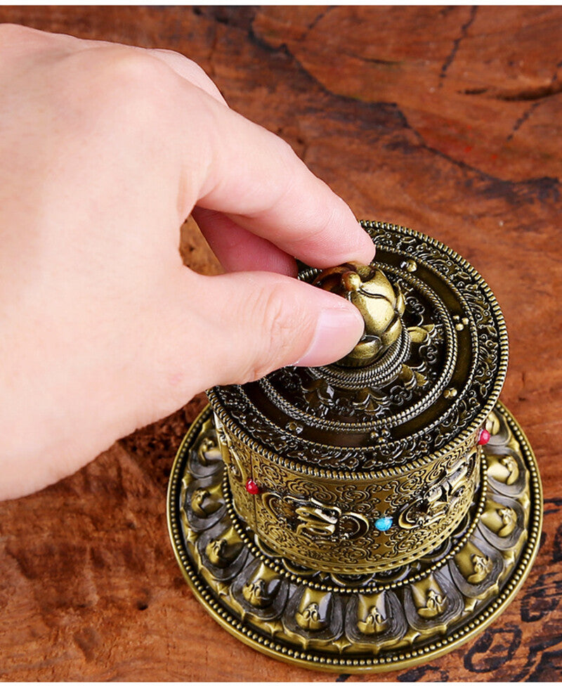 Home Decoration Finger Prayer Wheel Tantric Practice Tools Creative Buddhism