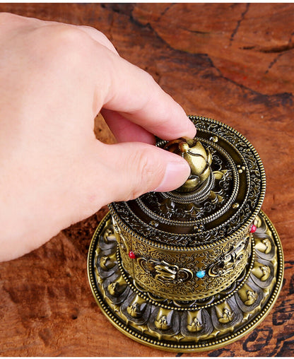 Home Decoration Finger Prayer Wheel Tantric Practice Tools Creative Buddhism