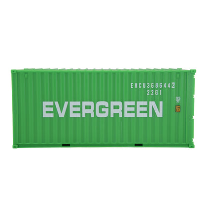 1:35 EVERGREEN 20GP Shipping Container Model Plastic Office Home Decorate Toy