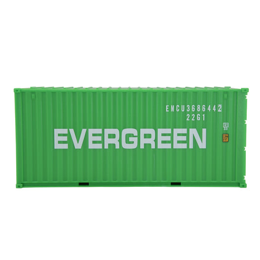 1:35 EVERGREEN 20GP Shipping Container Model Plastic Office Home Decorate Toy