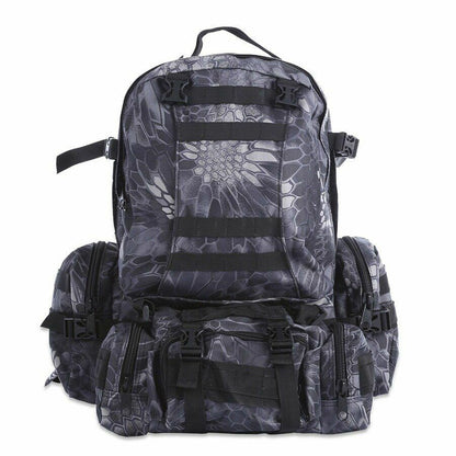 50L Outdoor Backpack Military Rucksack Bag Waterproof Camping Hiking Travelling