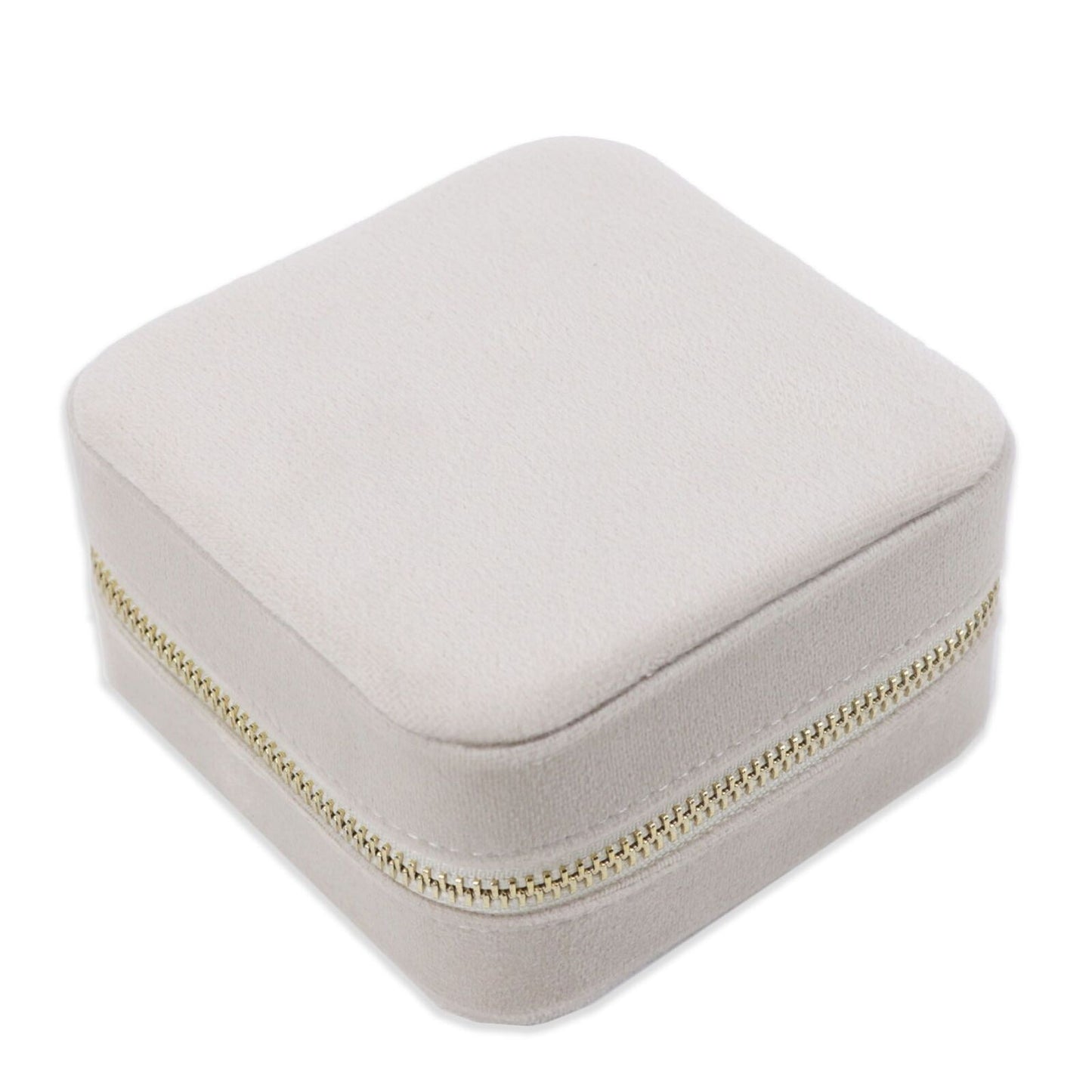 Customized Genuine Leather Earrings Ring Case Jewelry Storage Box 11.5*11.5*6 CM