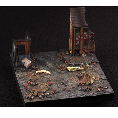 1/72 PMA WWII Europe Street Scene Floor Finished Model Without Tank and Soldier