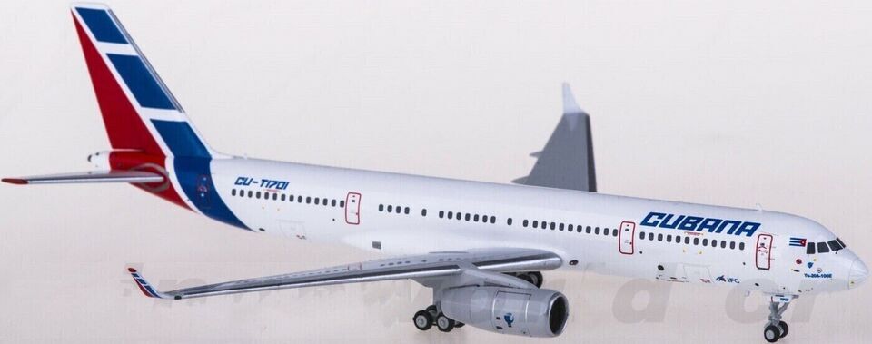 1:400 NG Model Cubana Tupolev TU-204-100E Passenger Airplane Diecast Plane Model