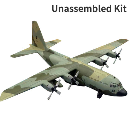 DIY 1:50 USAF C-130 Hercules Transport Aircraft 3D Paper Model Military Craft N