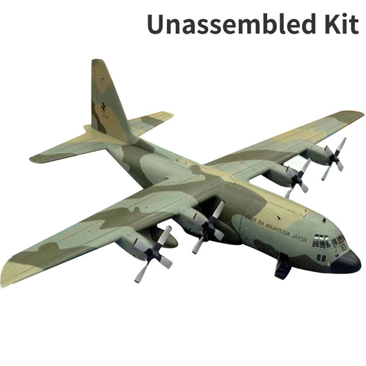 DIY 1:50 USAF C-130 Hercules Transport Aircraft 3D Paper Model Military Craft N