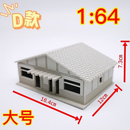 1/64 Japanese Architectural Model Nagoya Hut Scene Model for Scene Model