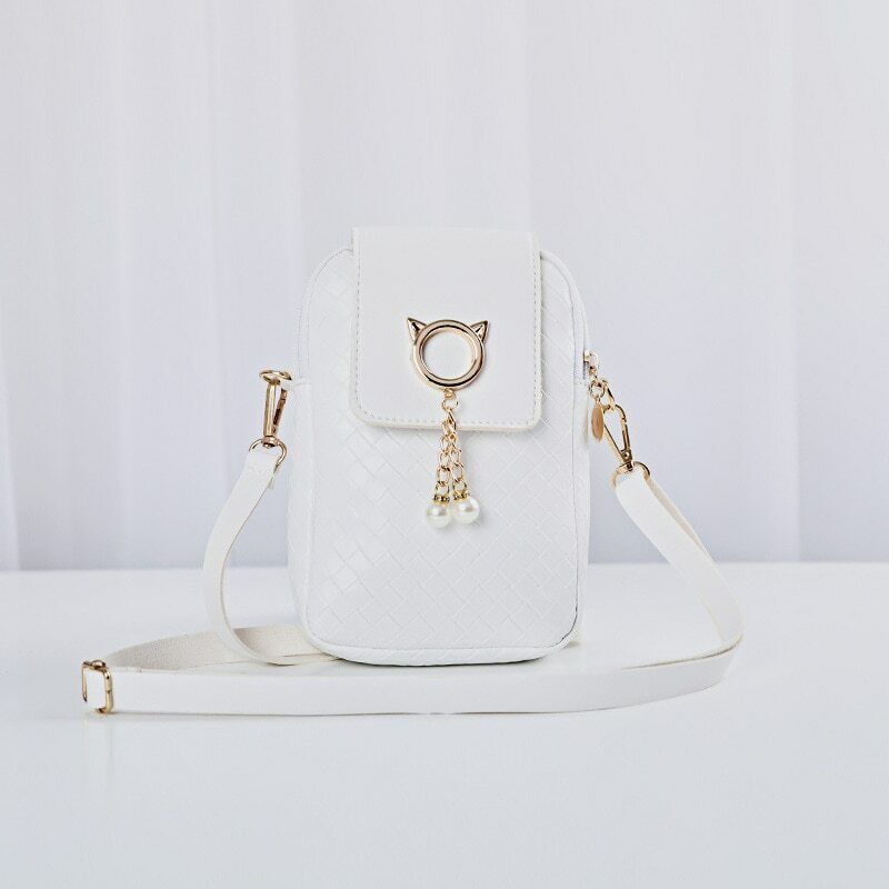 New Female Autumn Winter Mini Cross-body Shoulder Bags Pearl Tassel Diagonal Bag