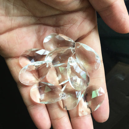 10PC 28MM Clear Angel Tear Crystal Suncatcher Austrian Crystal Chandelier Lamp