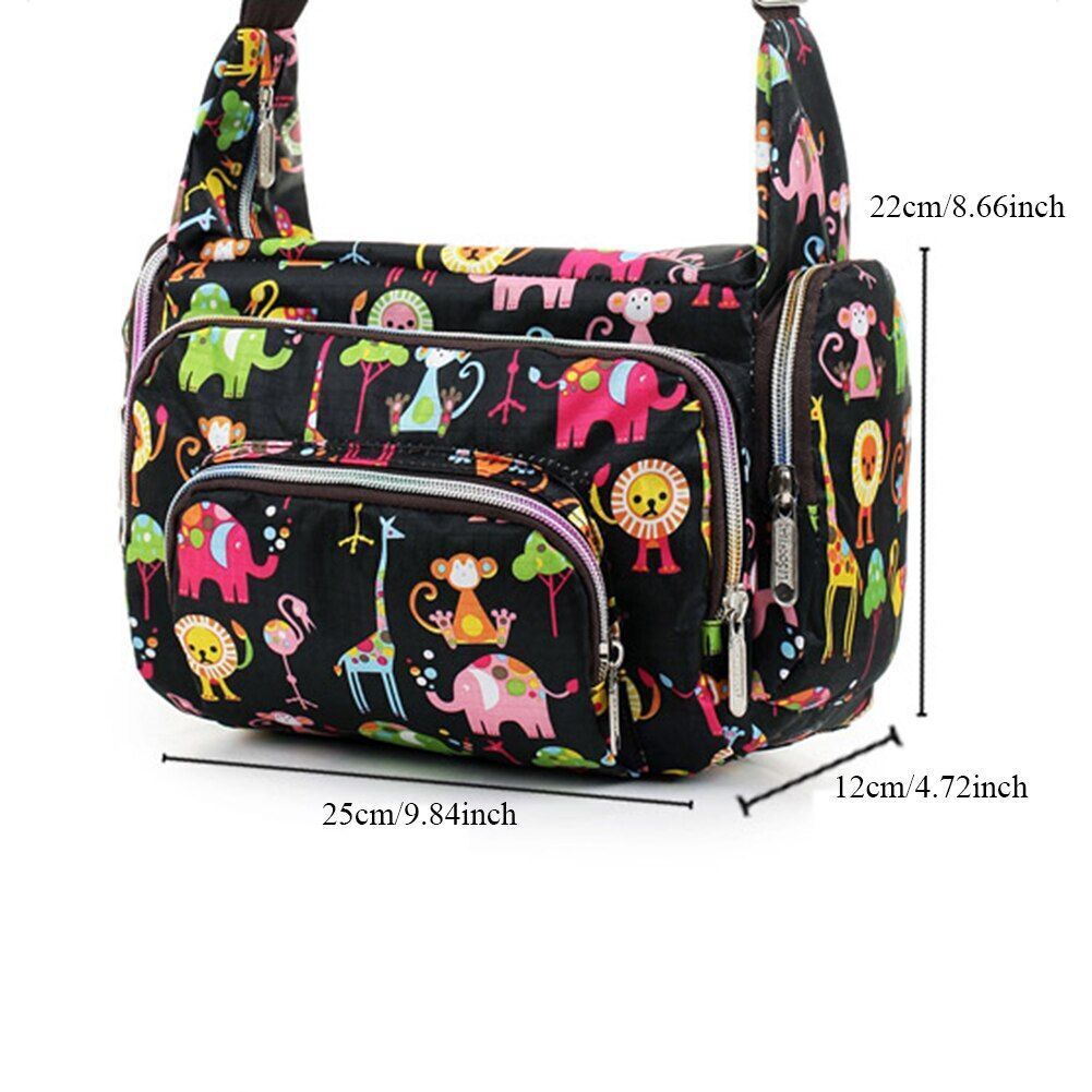 Messenger Crossbody Bag Summer Fashion Print Handbag Casual Bag 25*12*22 CM 1PC