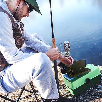 Plastic Carp Fishing Box Large Capacity Swivels Hooks Fishing Lures Box Portable