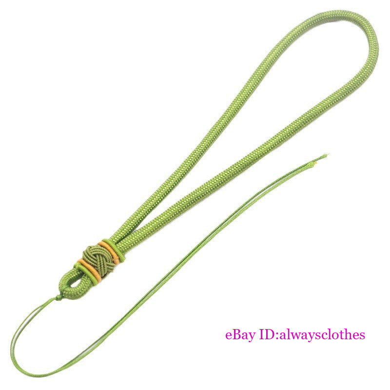 Wholesale 10Pc Nylon Handmade Pineapple Hat Knot Woven Jade Pendant Hand Rope