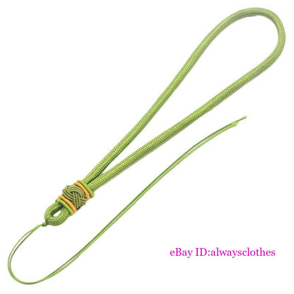 Wholesale 10Pc Nylon Handmade Pineapple Hat Knot Woven Jade Pendant Hand Rope