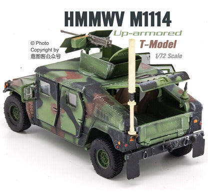 T-MODEL 1/72 M1114 camouflage Open Door Model TF7212 Finished Model