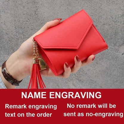 Short Leather Women Wallets Customized Mini Card Holder Purse 11*9*1.5 CM 1 PC