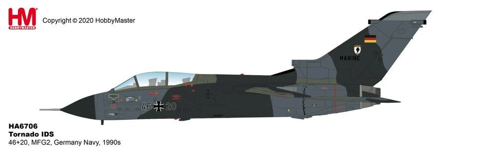 1:72 HM Tornado IDS 46+20 MFG2 German Navy, 1990s Fighter Diecast Aircraft Model
