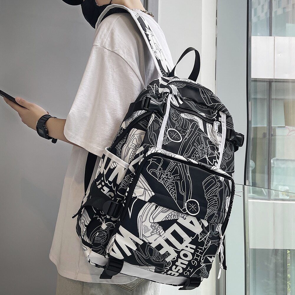 Girl Male School Bag Men Backpack Women Boy Bag Nylon Ladies Student