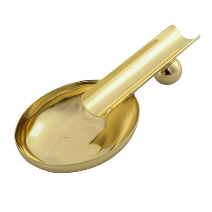 Cigar Ashtray Stainless Steel Spoon Cigarette Holder Stand Accessory 153x65x29mm