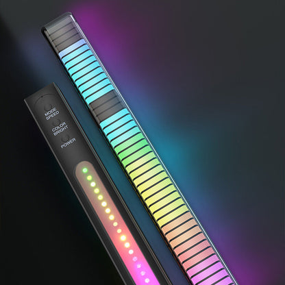 RGB App Voice Control Light Bar Wireless Sound Activated Rhythm Lamp 64LED Light