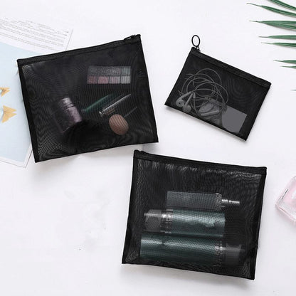 S/M/L Transparent Cosmetic Bag Toiletry Brush Case Makeup Organizer Pouch Travel