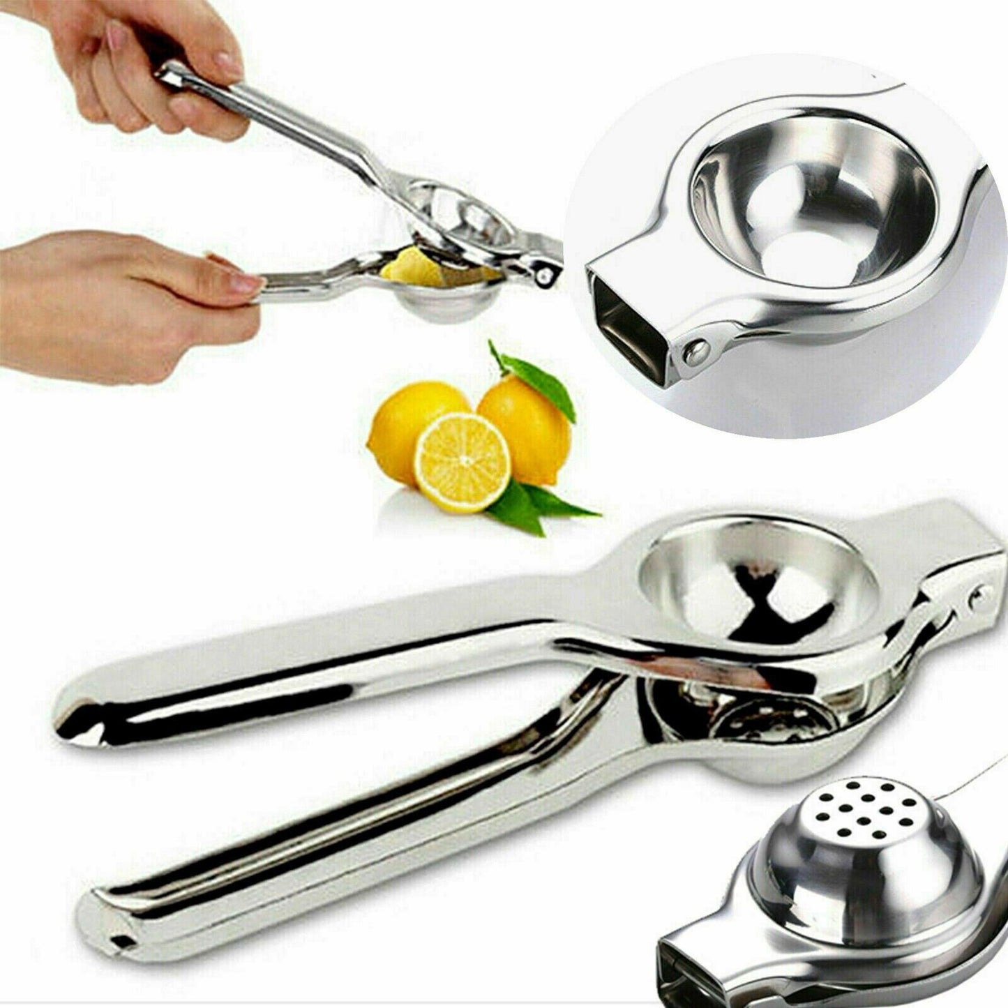 Stainless Steel Kitchen & Bar Lemon Orange Lime Squeezer Juicer Hand Press Tool
