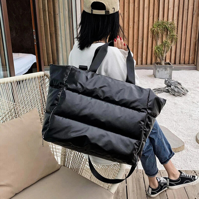 Winter Woman Handbag Shopper Bag Female Padded Bags Women's Shoulder Bags Bag