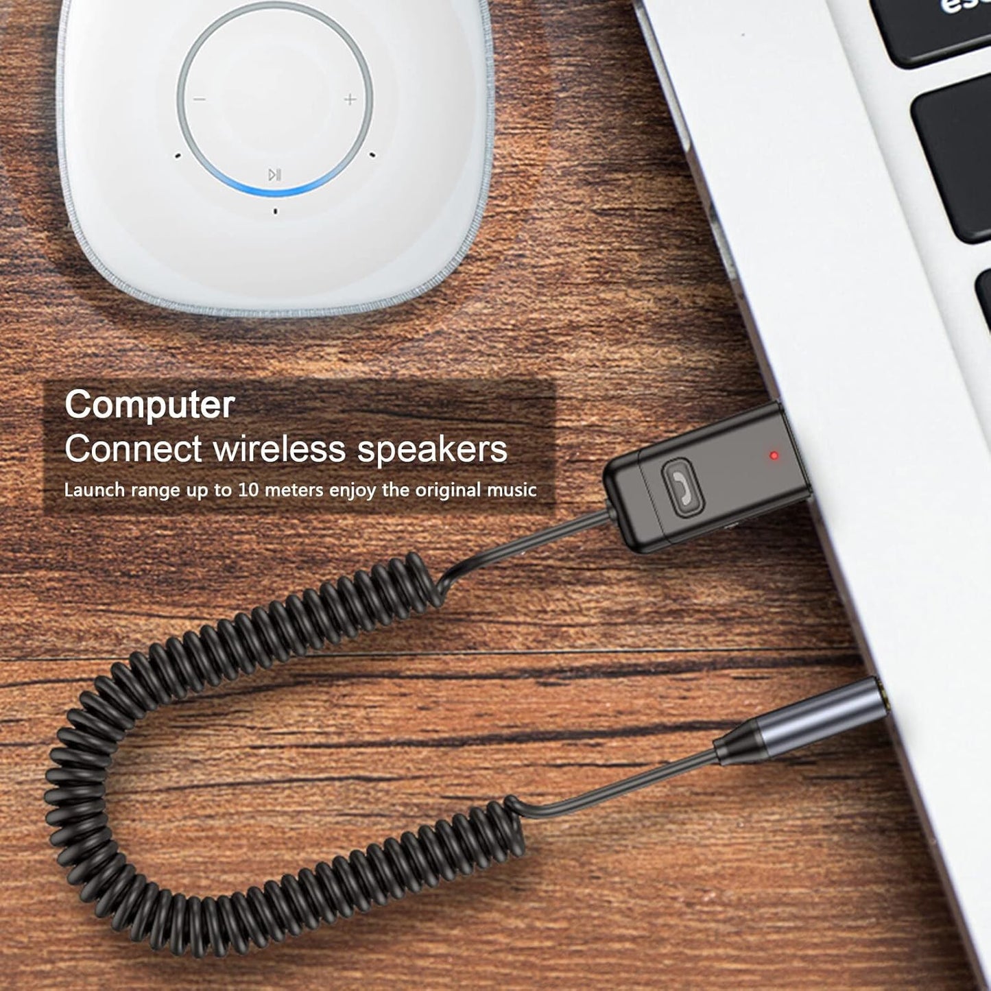 Wireless USB Bluetooth 5.0 Audio Transmitter Receiver AUX Adapter For TV Car Lot