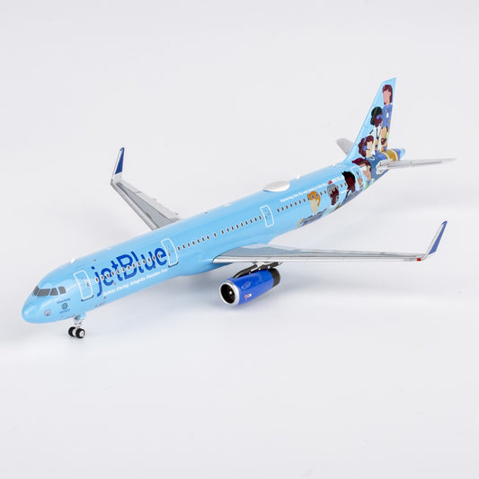 1:400 NGmodels JetBlue Airbus A321 Passenger Airplane Diecast Plane Model