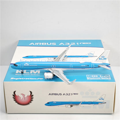 1:400 Phoenix KLM AIRBUS A321neo Airplane Diecast Aircraft Plane Model