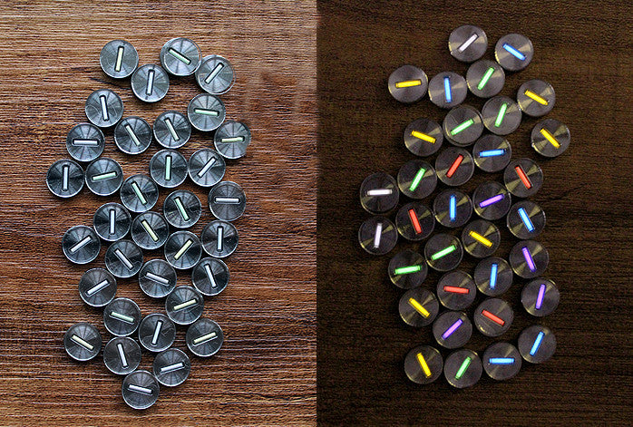 New TC4 Titanium Alloy Scales Light Night Self-luminous Signal Lamp Patch