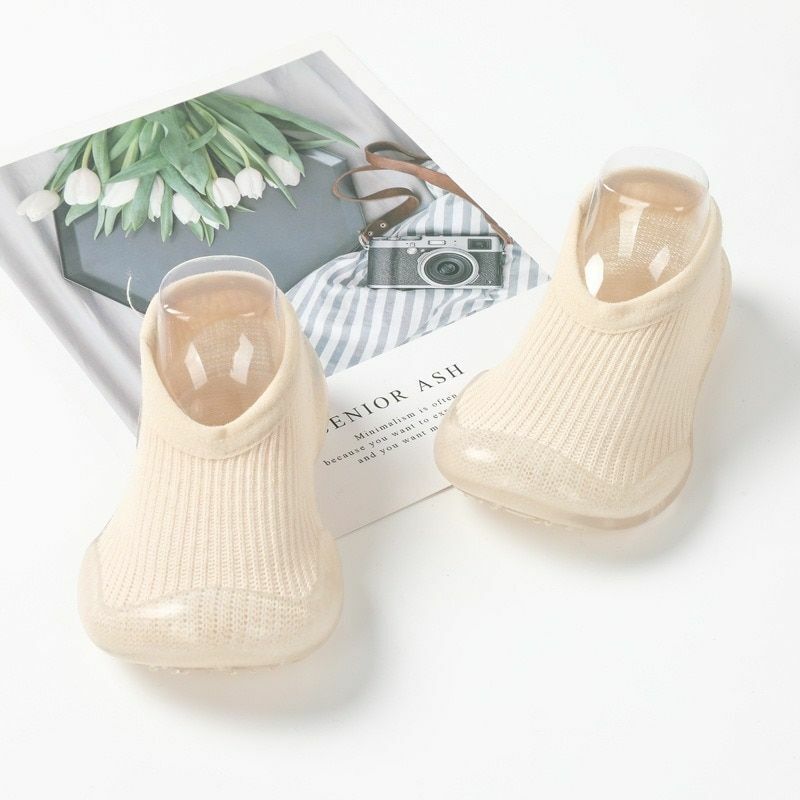Sock Shoes Baby Boys Girls Autumn Non-slip Floor Kids Soft Rubber Toddler Knit