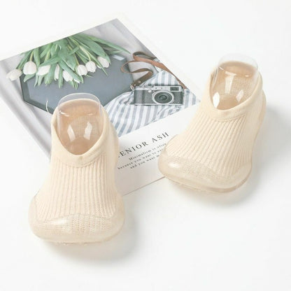 Sock Shoes Baby Boys Girls Autumn Non-slip Floor Kids Soft Rubber Toddler Knit