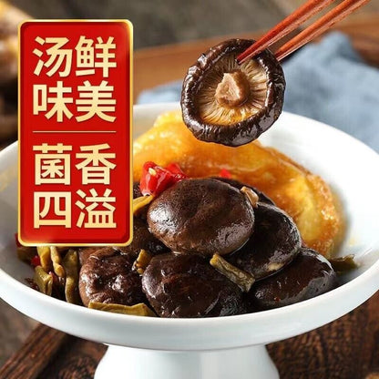 Dried Shiitake Mushrooms Wooden Natural Kitchen Food Natural Fungus