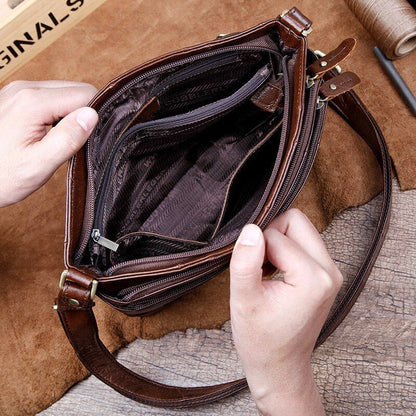 Women Shoulder Crossbody Bag Genuine Leather Large Handbags Vintage Luxury Bags