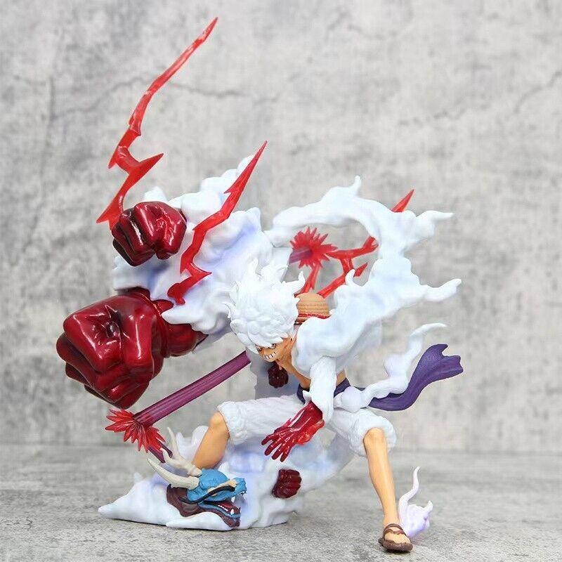 Anime One Piece Sun God Nika, Luffy's Gear 5 Action Figure PVC Model Statue Toys