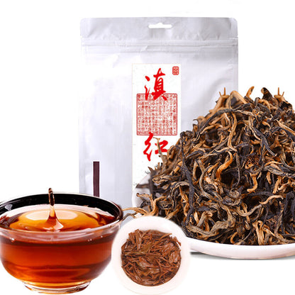 Yunnan Dian Hong Gong Fu Red Tea Chinese Black Tea Mao Feng Beauty Health Tea