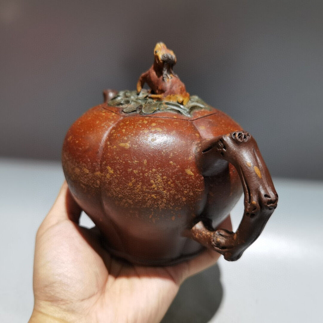 China Yixing Zisha Clay Handmade Exquisite Kung Fu Tea Set Teapot 品名：呦呦鹿鸣 底款：蒋燕庭