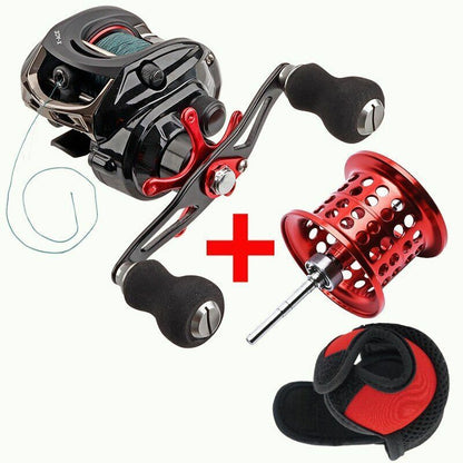 Baitcasting Fishing Reel Equipped Strands Line Braking Power Quality Ultra Light