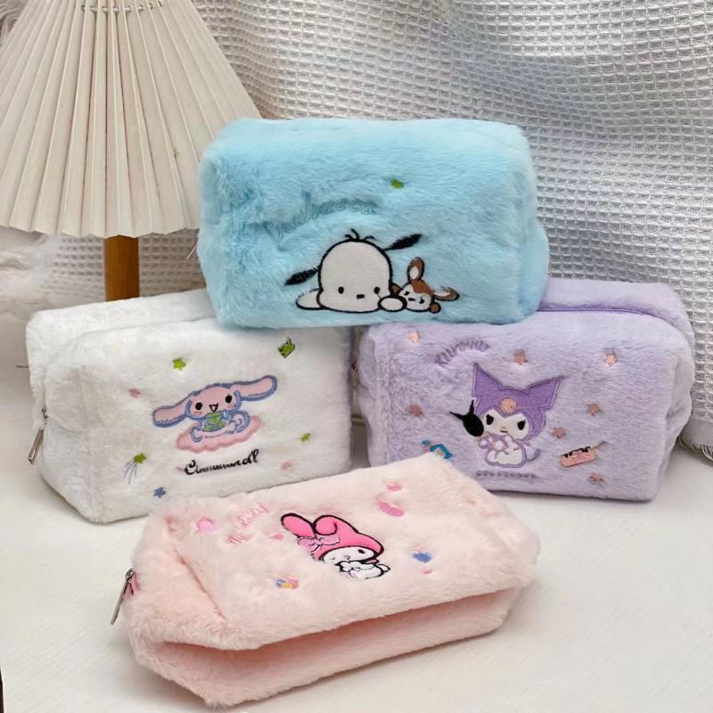 Cinnamoroll My Melody Pochacco Kuromi Cosmetic Bag Storage Bags Pencil Case