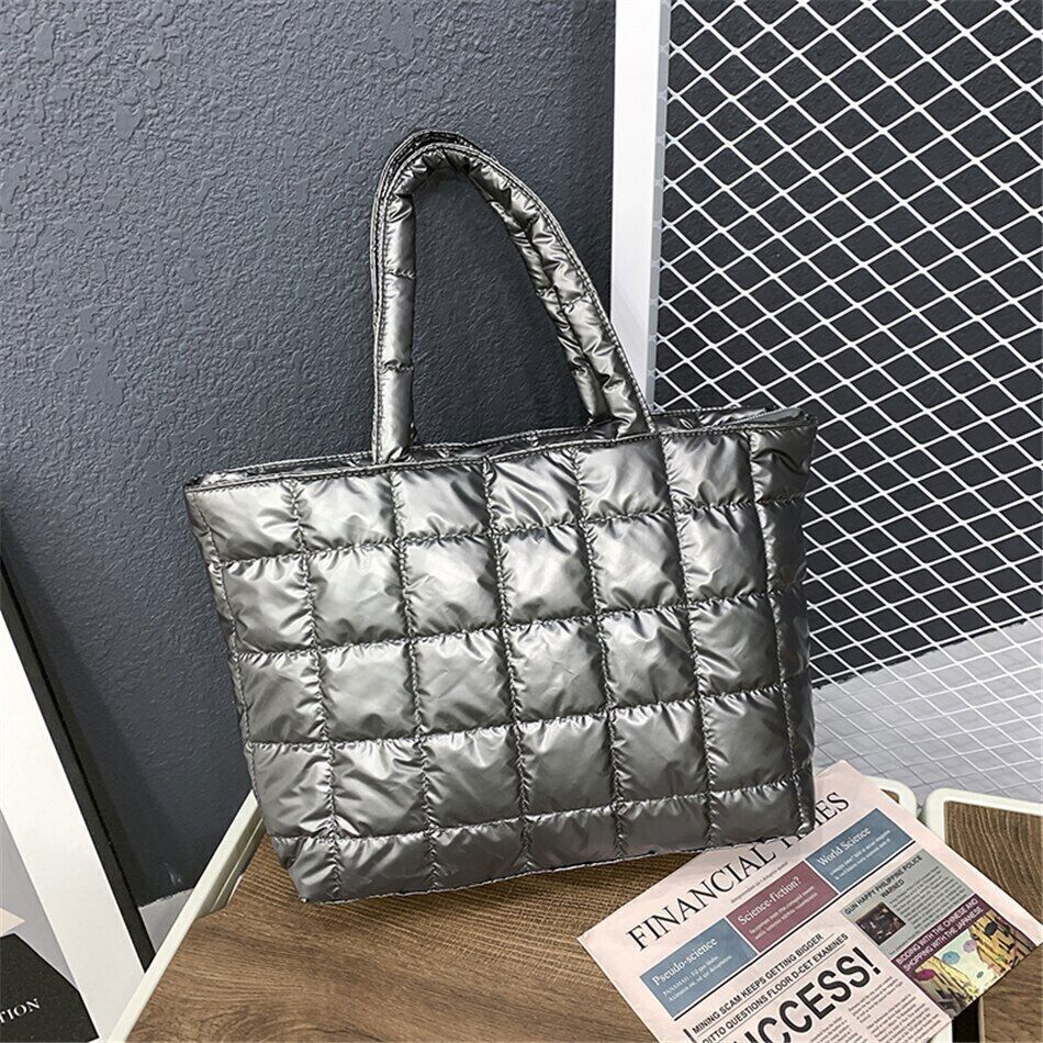 Fabric Women Bags Shoulder Bags Women Winter Travel Ladies Space Bag