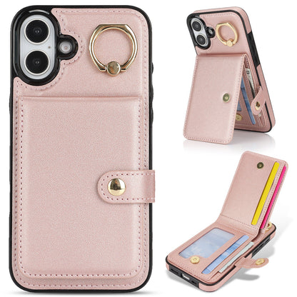 Apple16E anti-theft brush Samsung S25EDGE ring RFID anti-fall mobile phone cover