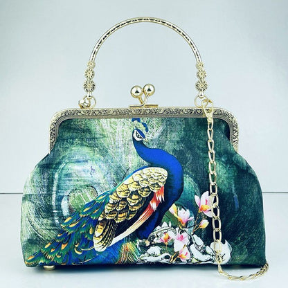 Evening Shell Bags Printing Crossbody Bags Handbags Chain Shoulder Messenger Bag