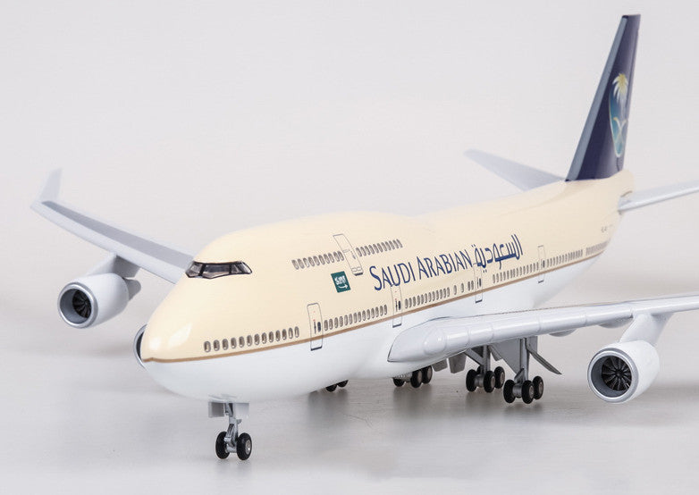 47CM 1:150 SAUDI ARABIAN BOEING 747-400 Airplane Landing Gears Resin Model