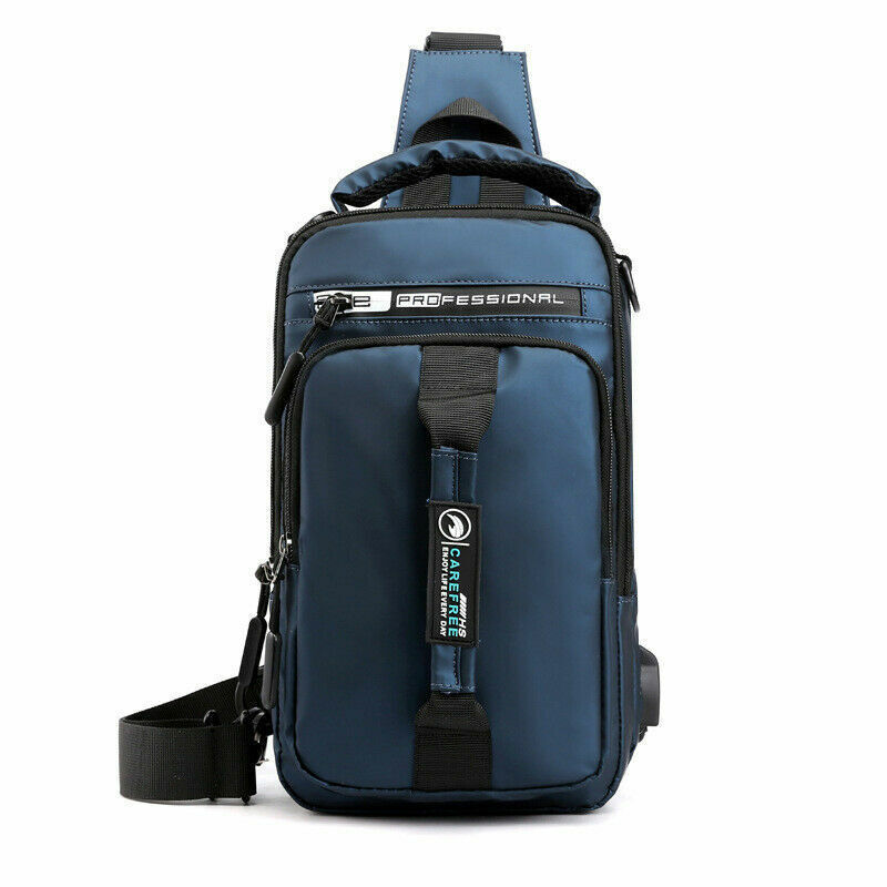 Multifunction USB Shoulder Bag Chest Bags Waterproof Travel Pack Messenger Pack