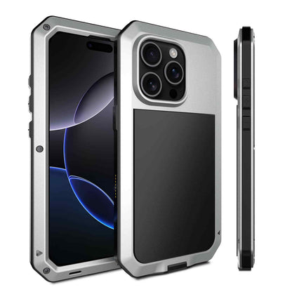 Heavy Duty Protection Armor Metal Case for iPhone 17e 17 16 Pro Max iPhone Air