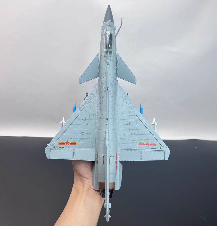 1:48 35CM China Air Force J-10C Fighter Plane Diecast Military Aircraft Model