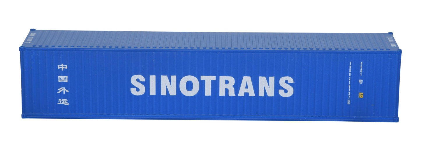 1:87 SINOTRANS 40GP Metal Shipping Container Model Toy Home Office Decor Gift