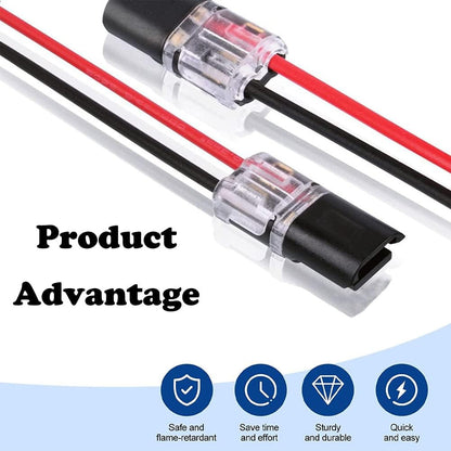 2 Pin Waterproof Electrical Connector Car Automotive Wire Plug Terminal LOT