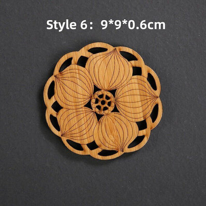 Creative Wood Tea Coasters|Coffee Coasters|Tea Accessories